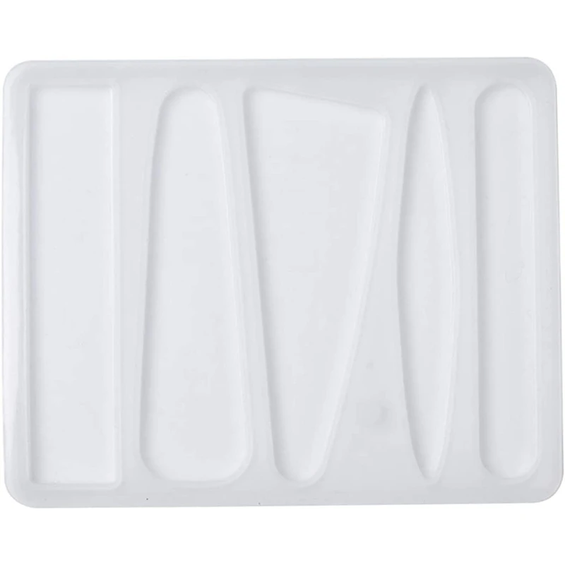 

10Pcs Hair Clip Resin Casting Molds Silicone Bar Horse Eye Triple-Cornered Rectangle For Resin Crafts,Hair Clips Making