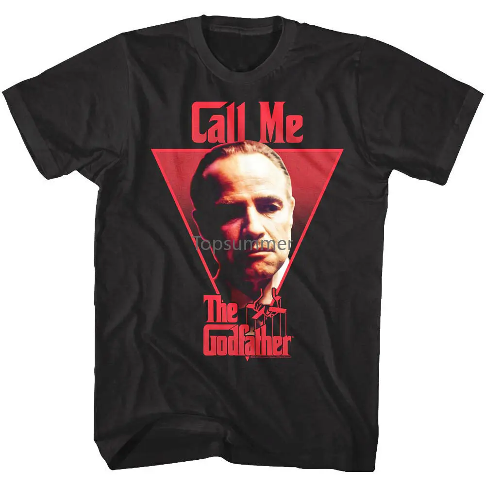 

Summer 2019 Godfather Call Me Don Corleone Men'S T Shirt Marlon Brando Italian Mafia Movie Streetwear