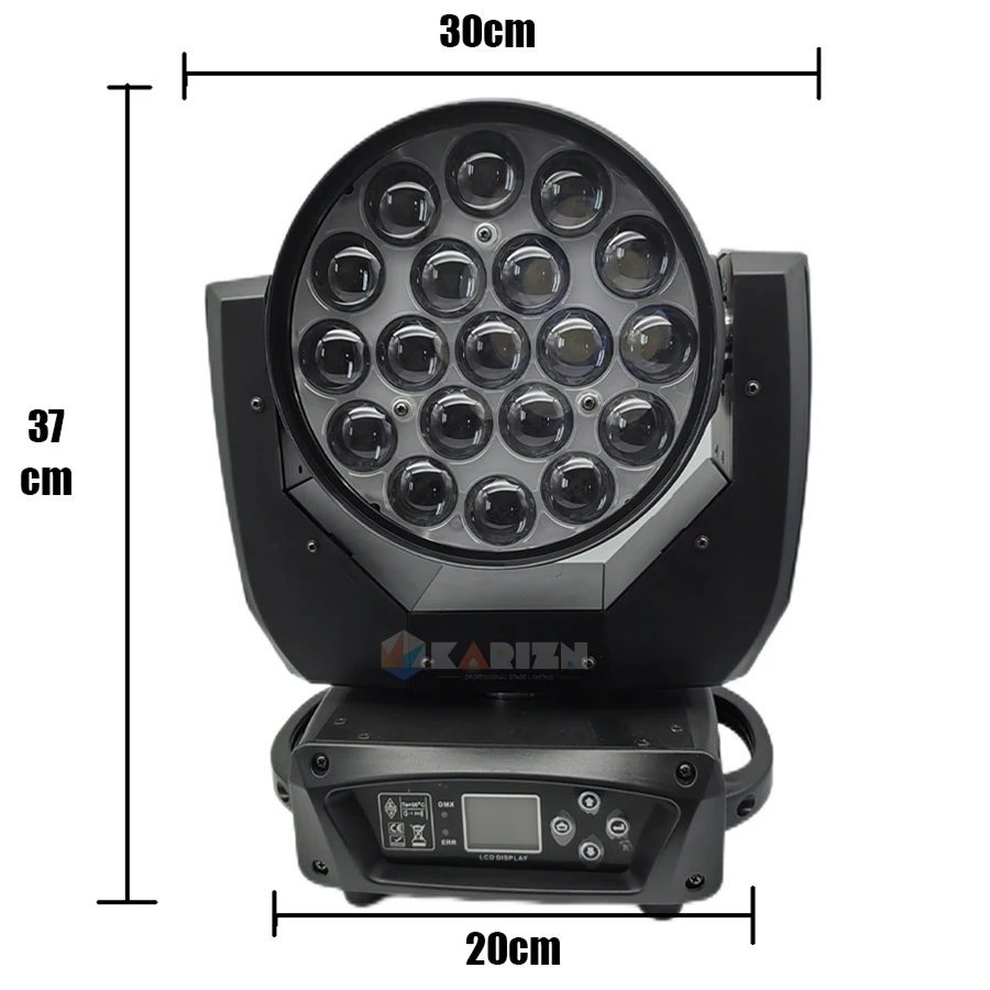 0 налог 2 шт. 19x15 Вт 4 в 1 светильник лампа для полета деталь RGBW движущаяся головка