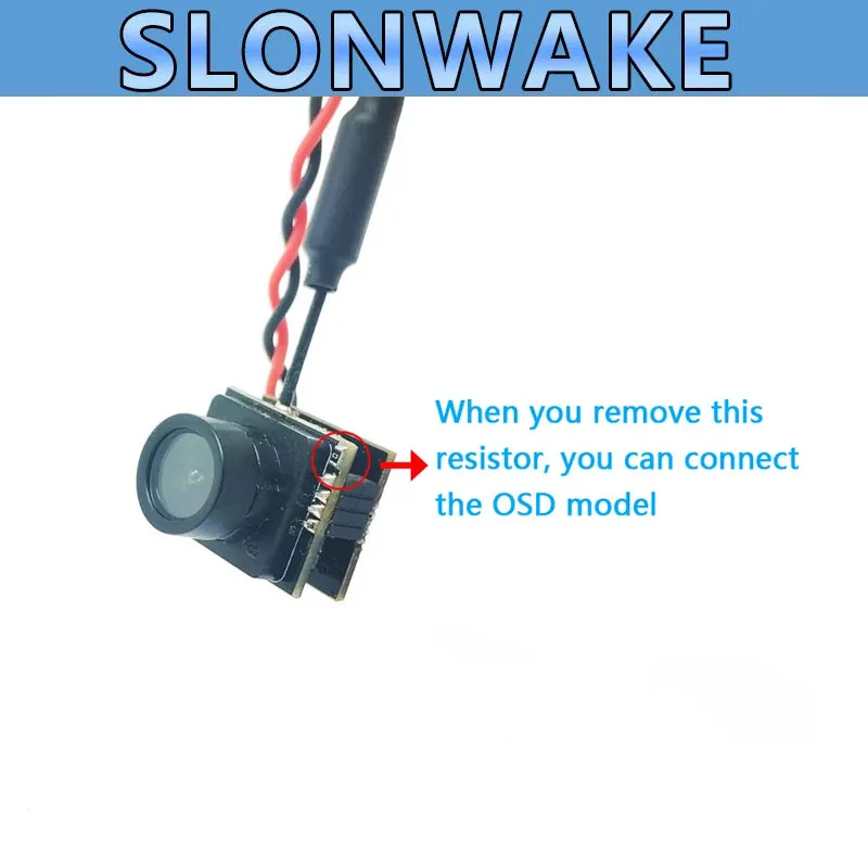 EWRF mini VTX 5 8G 48CH 25 МВт FPV передатчик + 600TVL 120 градусов AIO камера со соединительным