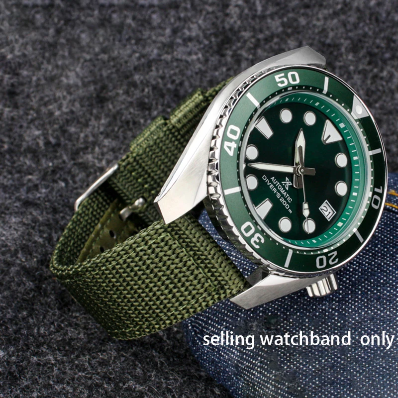 Водонепроницаемый плетеный нейлоновый ремешок для часов водонепроницаемый