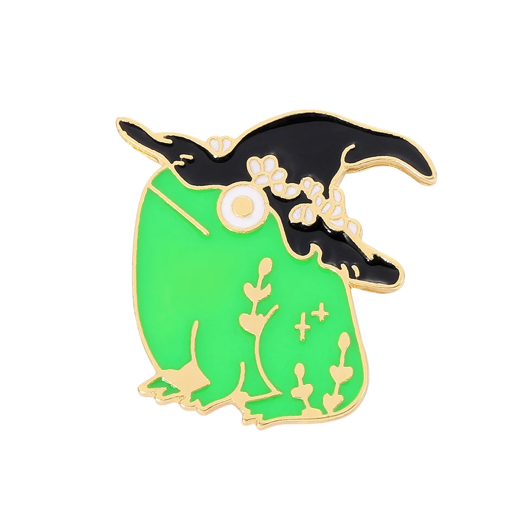

Metal Enamel Brooch Jewelry Cute Frog in Hat Modeling Button Badge for Clothing Backpack Small Fresh Accessories Boy Girl Gifts