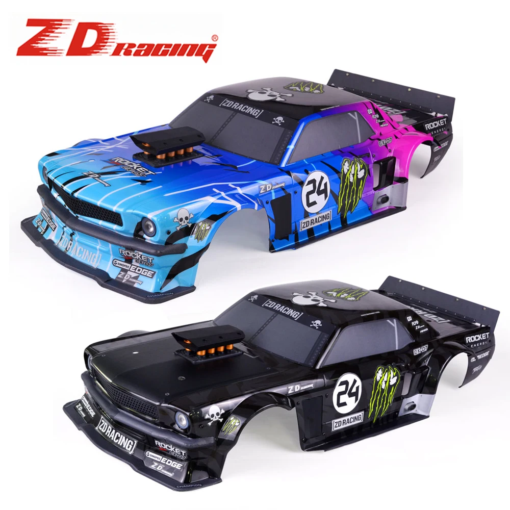 ZD Racing-carcasa para coche deportivo super plano RC 1/7 EX 07 EX-07 4WD, accesorios originales, Color, 8572