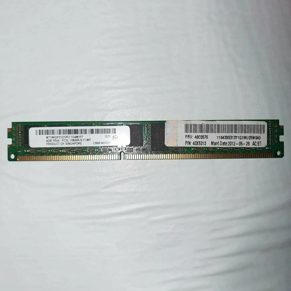 1 шт. серверная память для IBM RAM HS22 HS22V HX5 HS23 LVP 46C0575 49Y1440 43X5313 4 ГБ DDR3 1333 REG