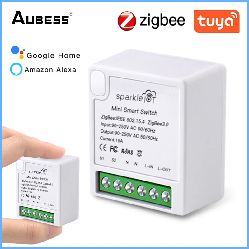 

Aubess Zigbee 3.0 Smart Switch Tuya Smart Switches Module Works With Amazon Alexa Google Home Voice Control Modules Smart Home