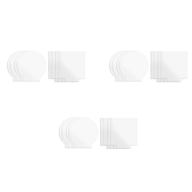 

2Mm Acrylic Sheet Clear Cast For Plexiglass With Double Sided Protective For LED Light Base Signs DIY Display 18 Pcs