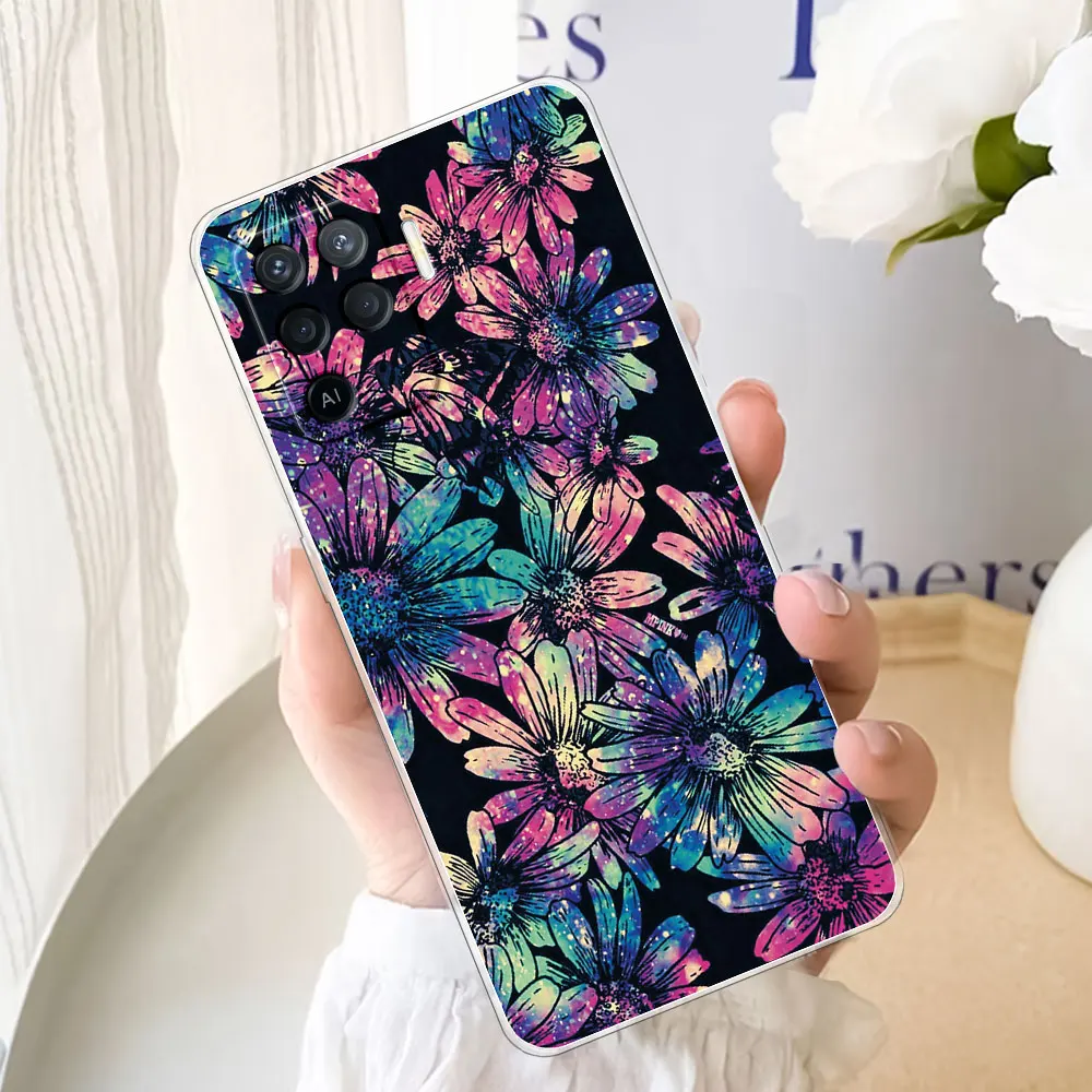 Для Oppo Reno5 F Z K чехол Мягкий силиконовый прозрачный для Lite телефона Pro Plus Funda