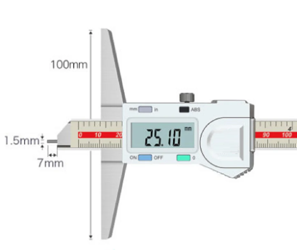 

Цифровой глубиномер XINTO 0-100 мм