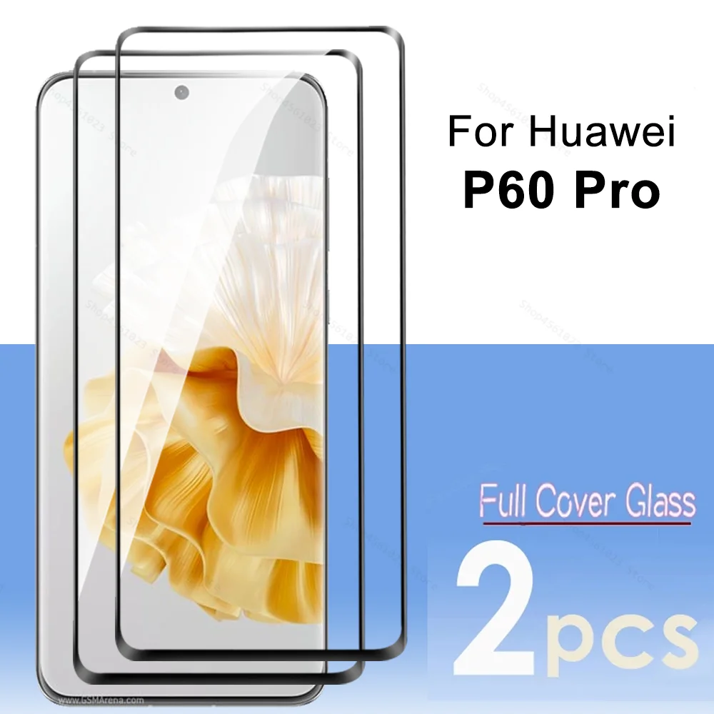 

2Pcs Curved Full Cover Glass For Huawei P60 Pro P 60 Art 4G Tempered Glass Screen Protector Huawey P60Pro P60Art 60P 2023 6.67''