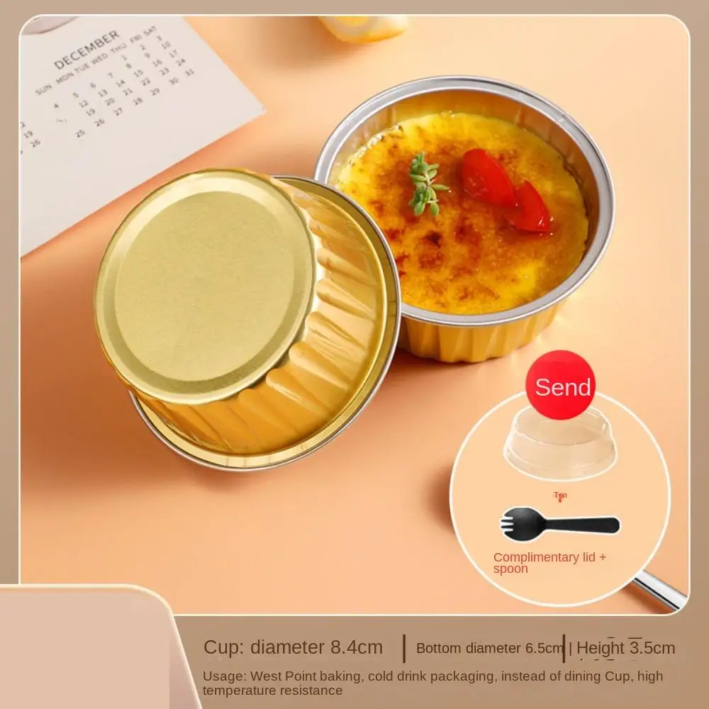 

Shaped Birthday Party Pudding Cup Wedding Supplies Cake Pan Aluminum Foil Baking Cups Cake Tools Cupcake Cup With Lids