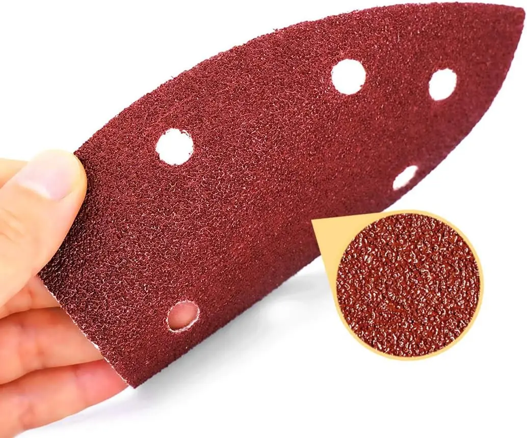 Шлифовальный круг с крючком и петлей 98*140 мм 65 шт. 6 отверстий