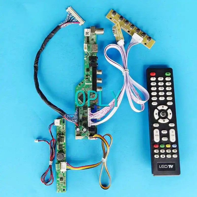 

TV Analog Display Matrix Drive Board Fit M215HGE M215HGJ M215HGK 21.5" DIY Kit LVDS 30 Pin HDMI-Compatible 1920*1080 VGA AV USB