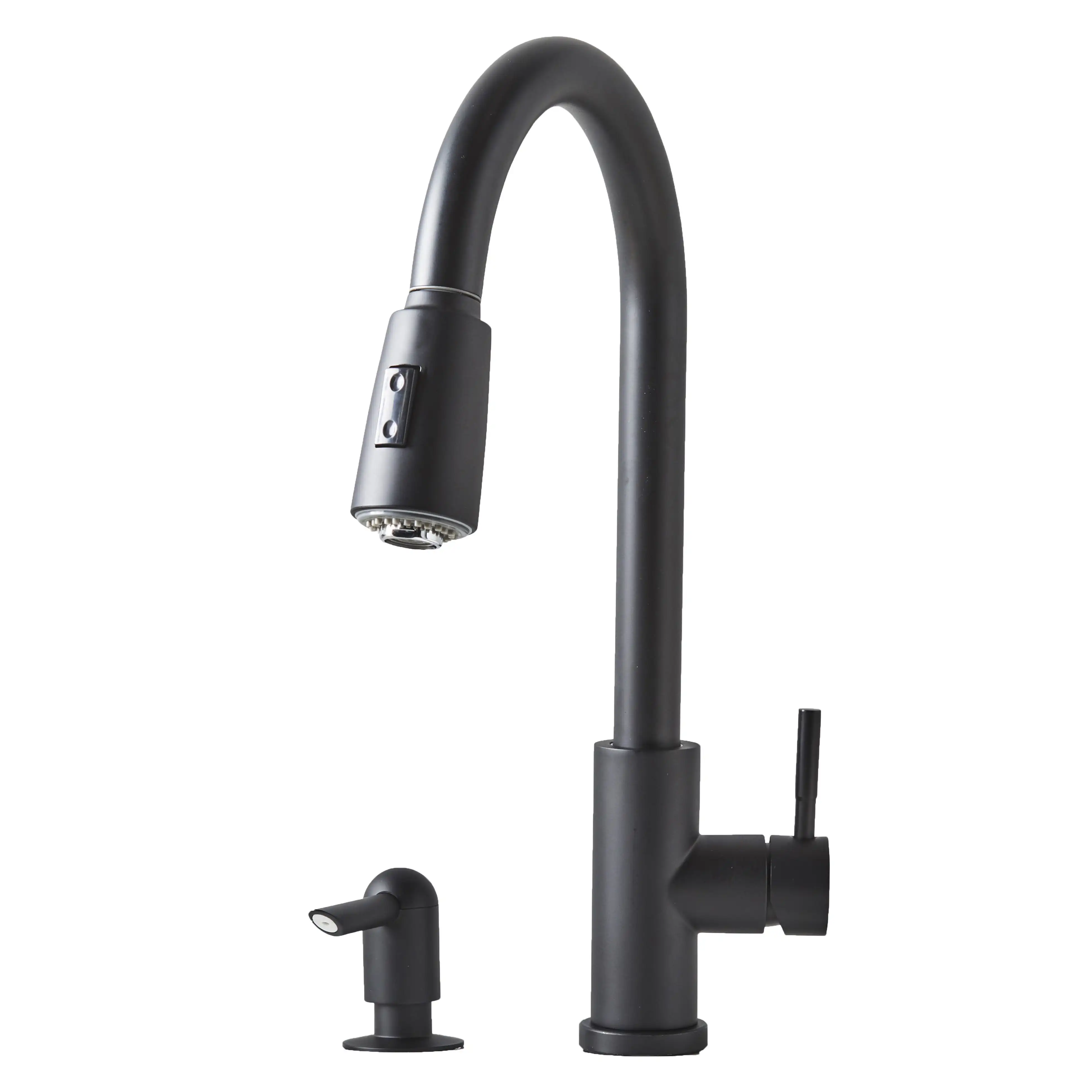

Better Homes & Gardens Elmont Pull Down Kitchen Sink Faucet with Soap Dispenser, Matte Blackmodern kitchen faucet