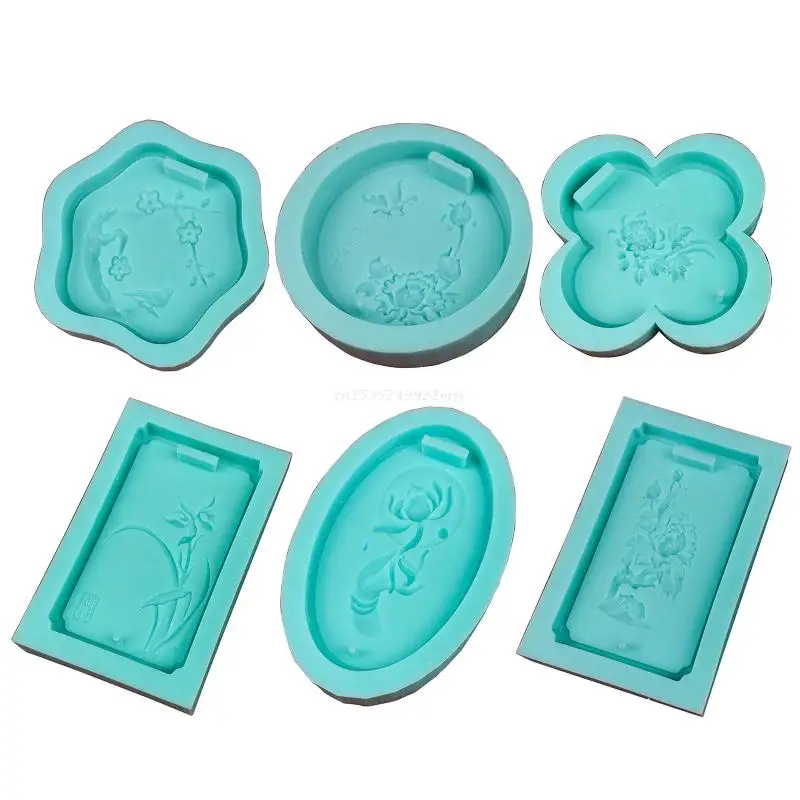 

Exquisite Silicone Flower Pendant Mold Handmade Jewelry Pendant Mold Candle Mold Dropship
