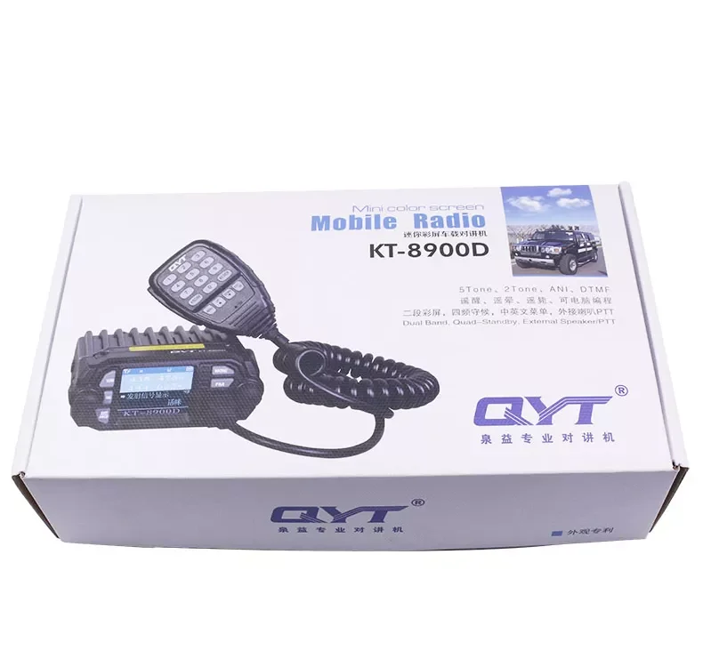 KT 8900D VHF UHF 136-174 Mobile Radio Dual Band Car FM Transceiver 25W Walkie Talkie Communication Distance Ham Antenna CB