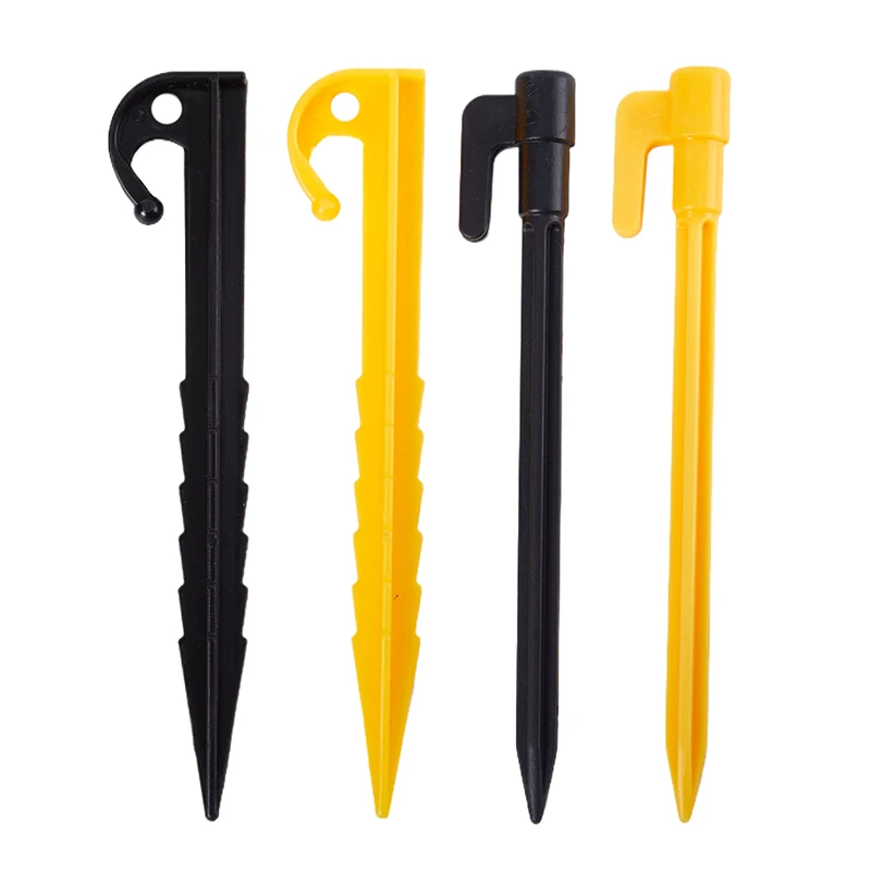 10 шт. гвозди для палатки открытый кемпинг поездка колышки земли пластиковые