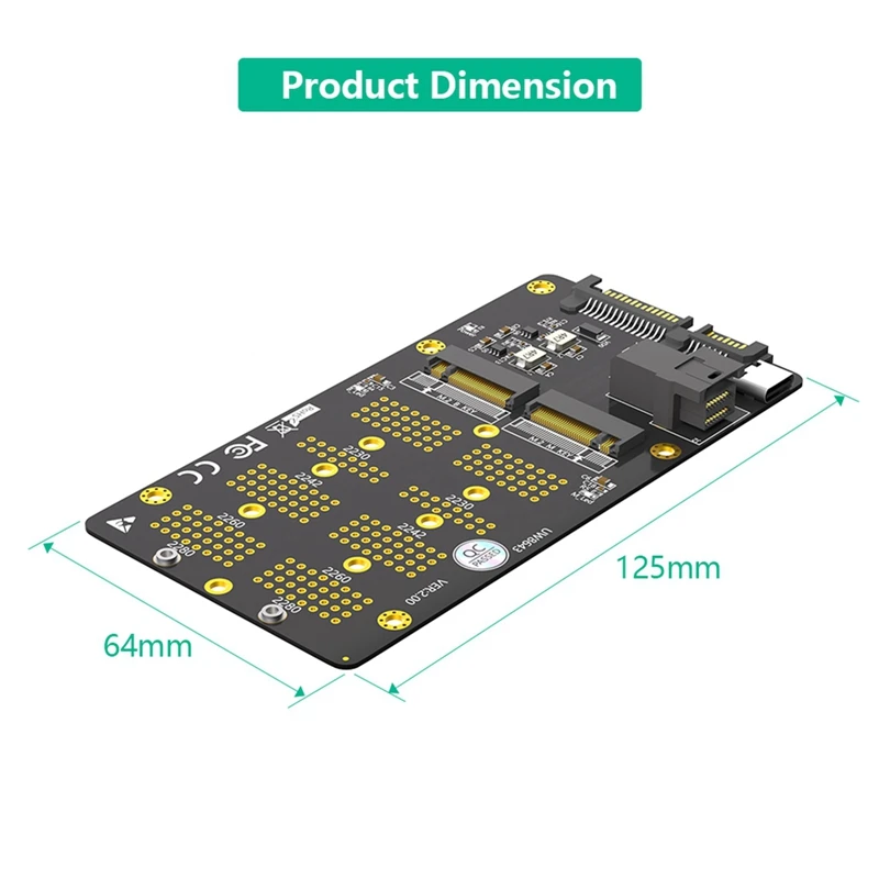 2 в 1 Combo M.2(NGFF) Nvme SSD/SATA-Bus SSD-адаптер