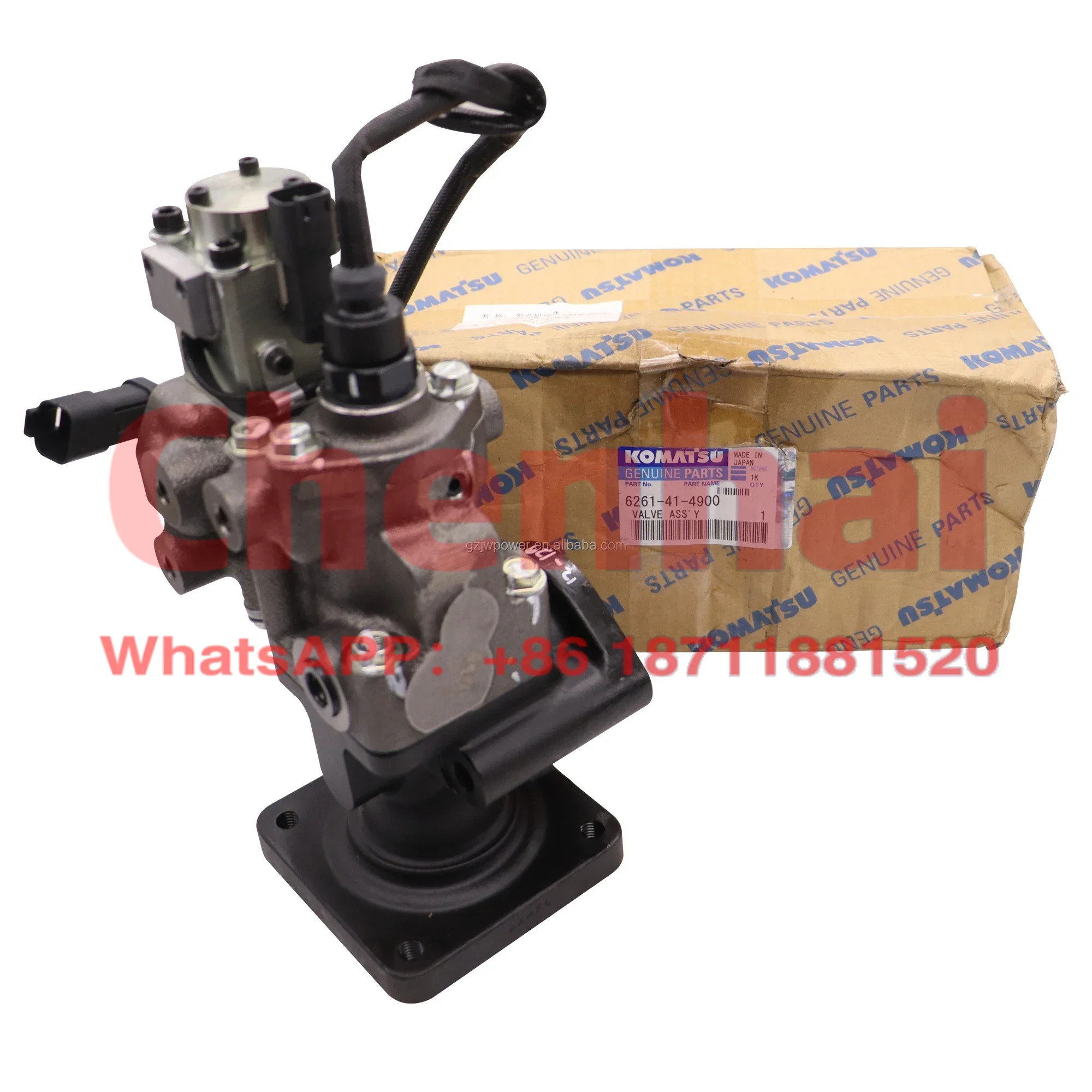 Оригинальный клапан EGR двигателя экскаватора Komat-su PC450-8 SAA6D125 6261-41-4900
