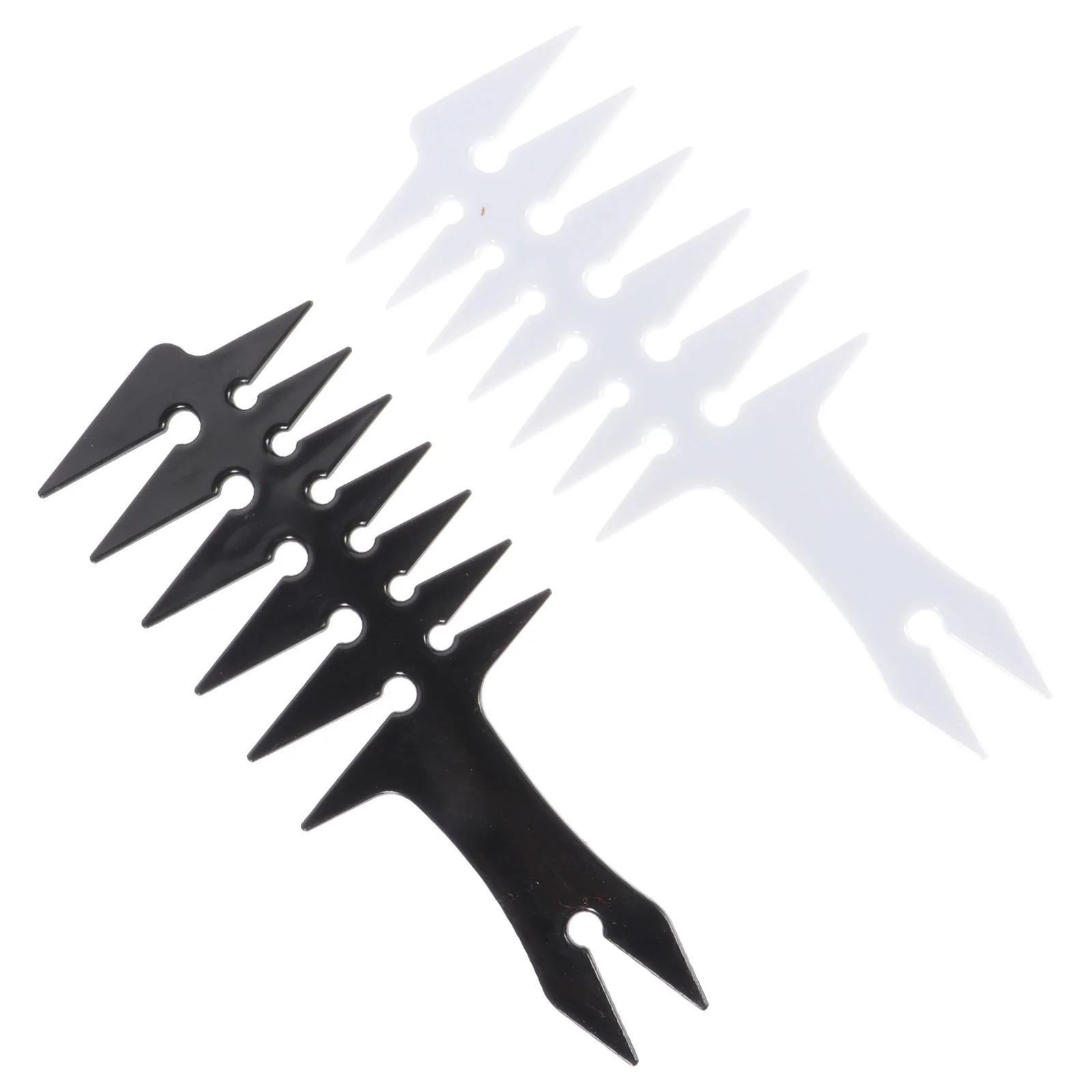 

Comb Bone Shape Hair Double Side Styling Detangling Combs Men Tail Coloring Hairstyling Extensions Wide Tool Barber Teeth Black
