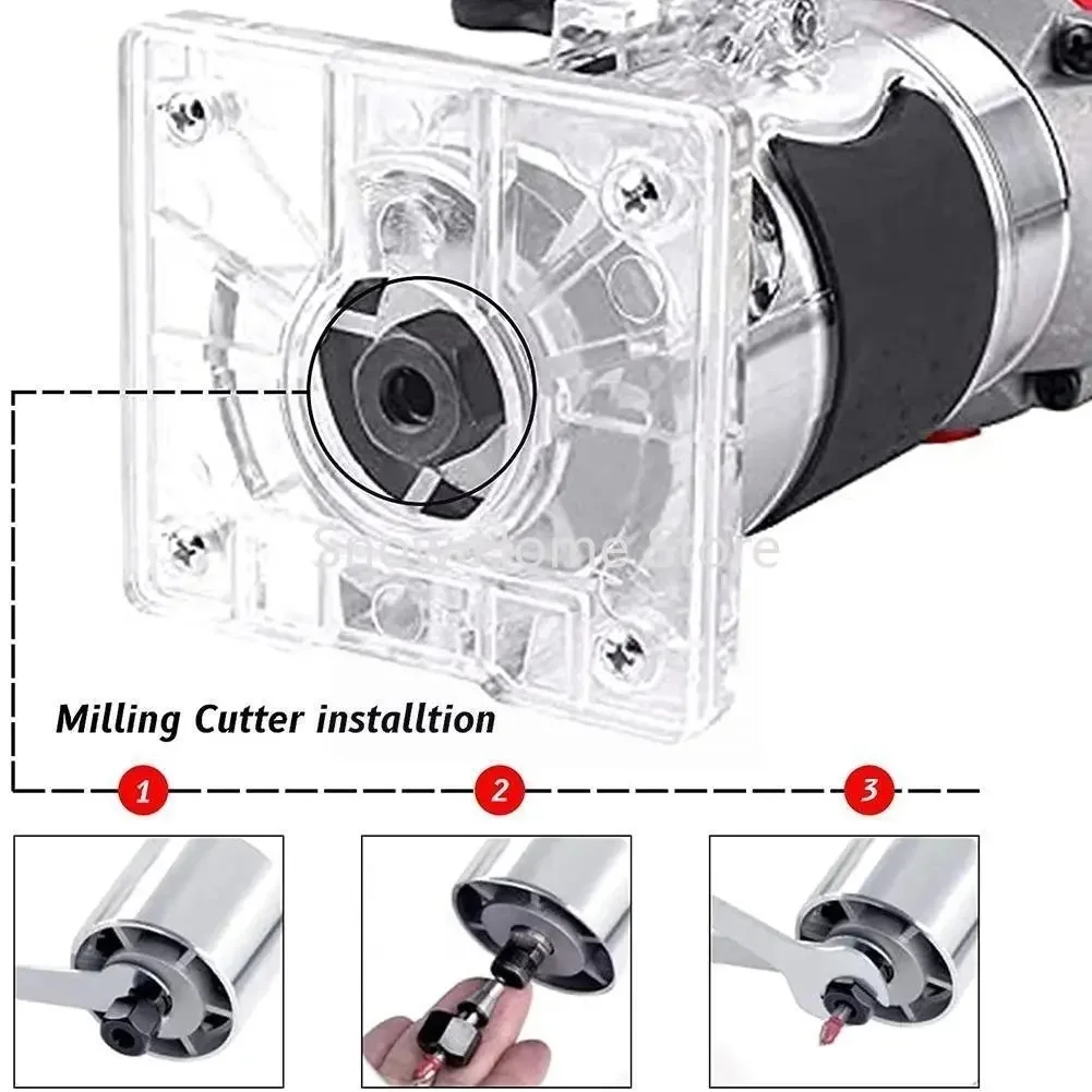 1 шт. основание для обрезки прозрачная крышка деревянная основа фрезерного