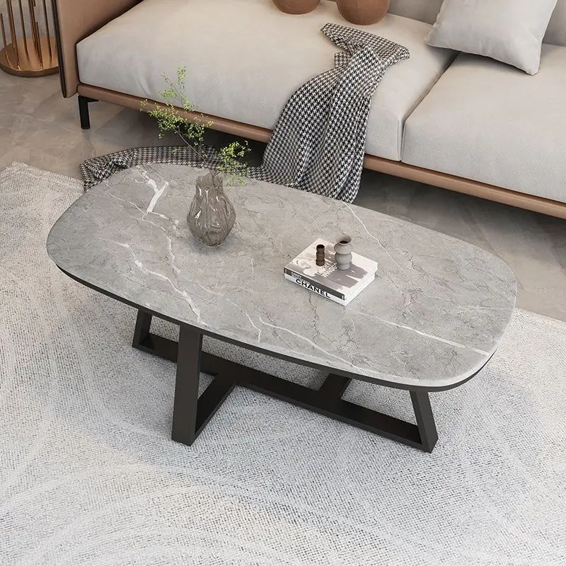 

Каменная тарелка, кофейный столик, роскошный современный минималистичный журнальный столик с мраморными полосками для гостиной, дома, маленькой квартиры