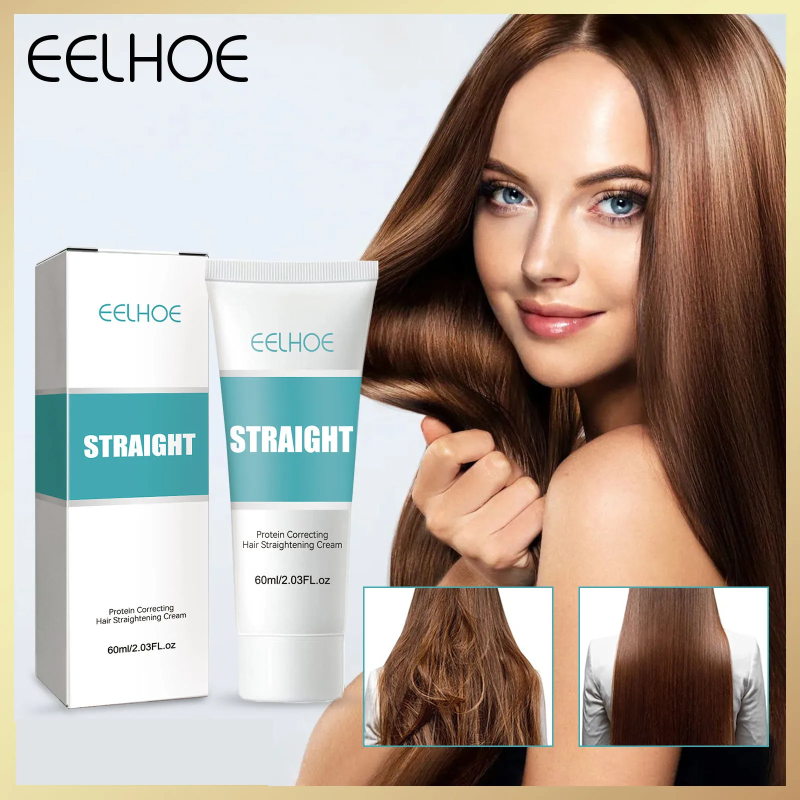 

3PCS/LOT Keratin Protein Correcting Cream Silk & Gloss Hair Straightening Replenish Hair Nutrition And Moisture Does Not Hurt