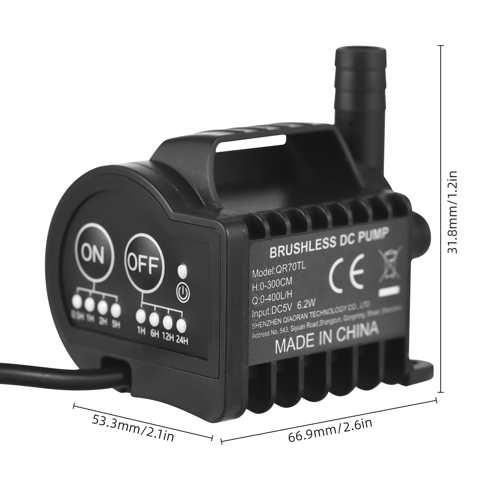 Водяной мини-насос 5 в с 4 режимами включения/выключения функцией ускорения и