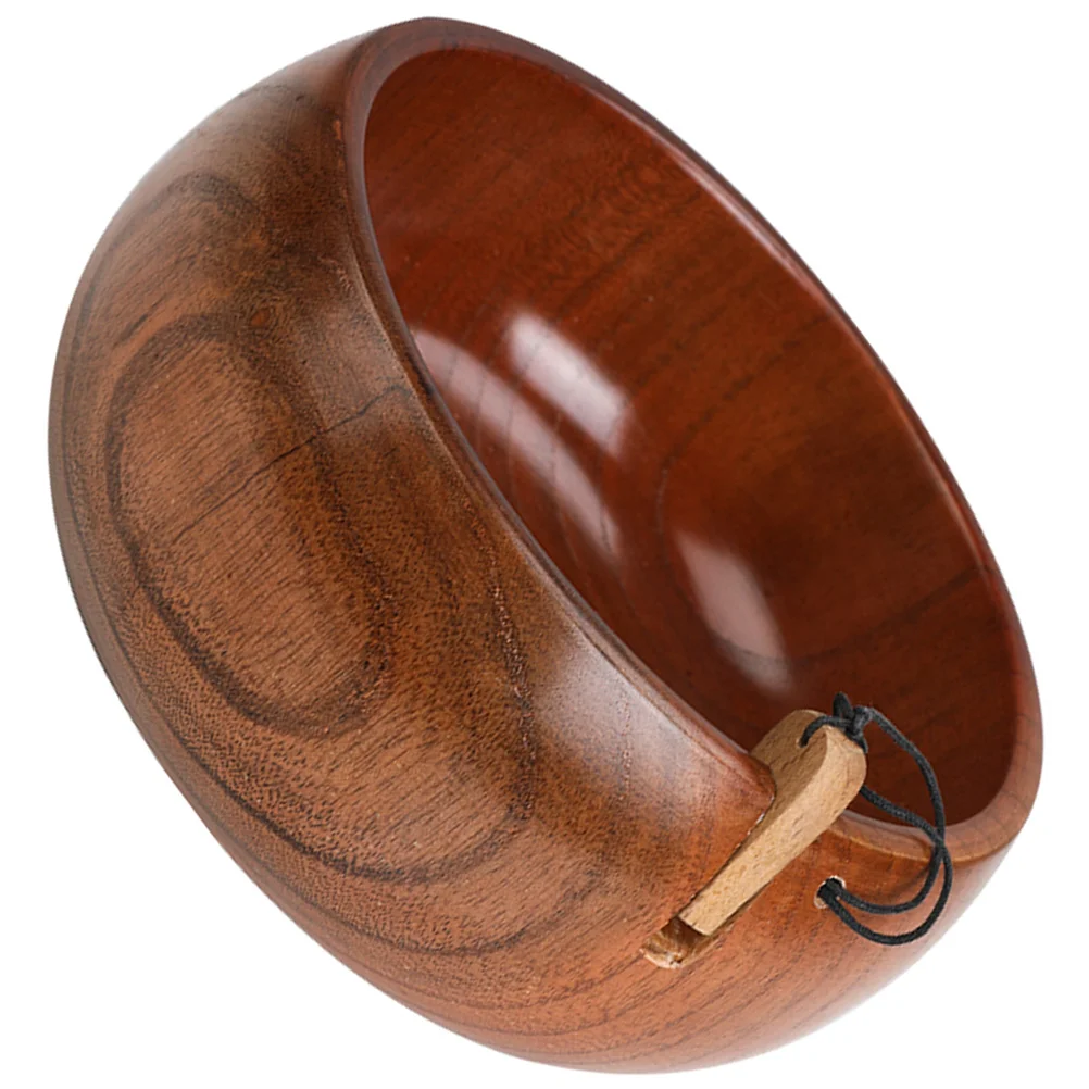 

Yarn Bowl Storagecrochet Organizer Container Home Multipurpose Wooden Knitting Holder Vintage