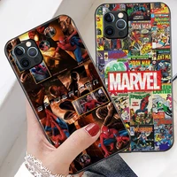 marvel the avengers phone case for funda iphone 11 12 13 pro max 12 mini x xr xs max 6 6s 7 8 plus celular liquid silicon coque