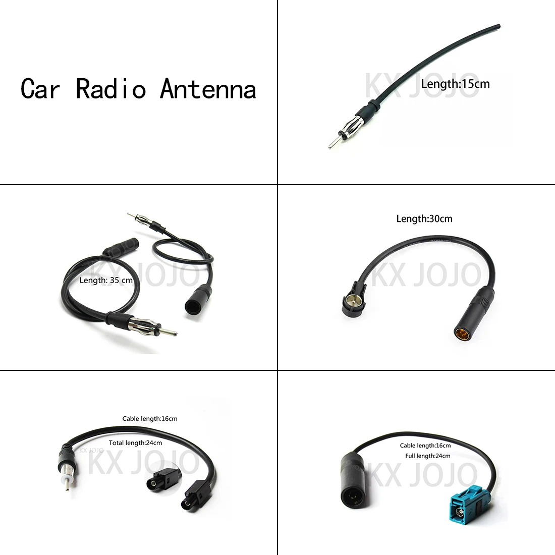 

Car Radio Antenna Extension Cable FM AM DIN Plug Connector Coaxial Adapter Fakra for Volkswagen POLO DVD GPS 1pc