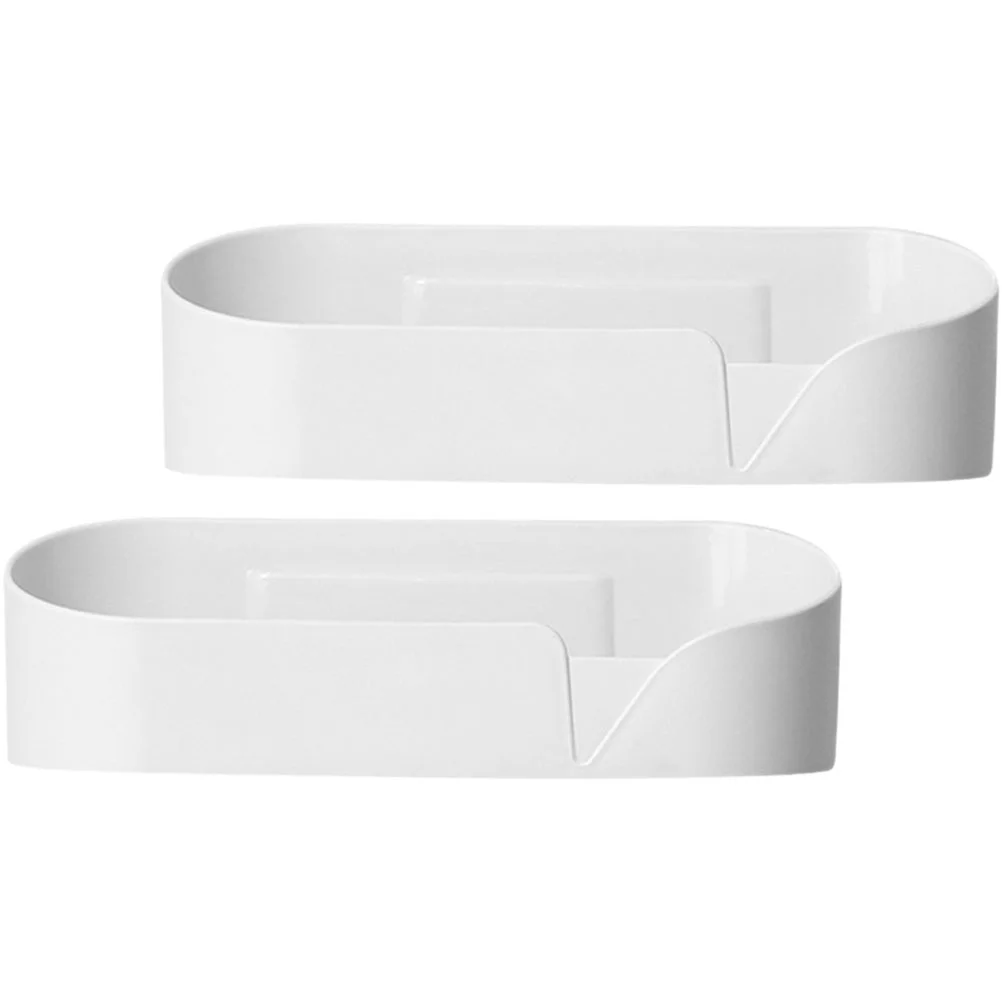 

2pcs Wall Mounted Storage Rack Drilling Shelf Drain Wall Organizer