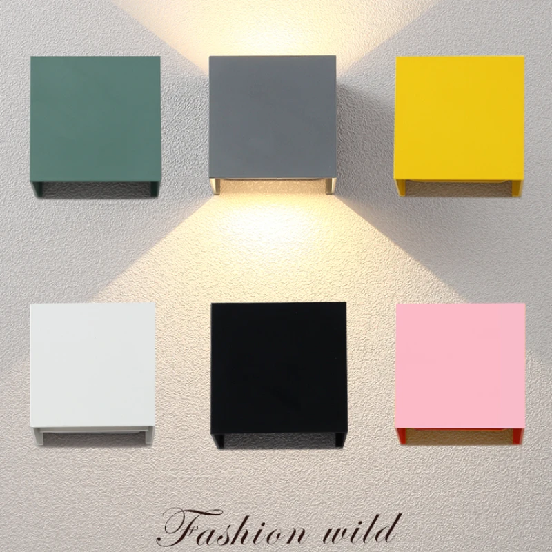 

Wall Lamp Nordic Modern Minimalist LED Creative Bedroom Bedside Lights Living Room Aisle Outdoor Waterproof Dimmable Room Decor