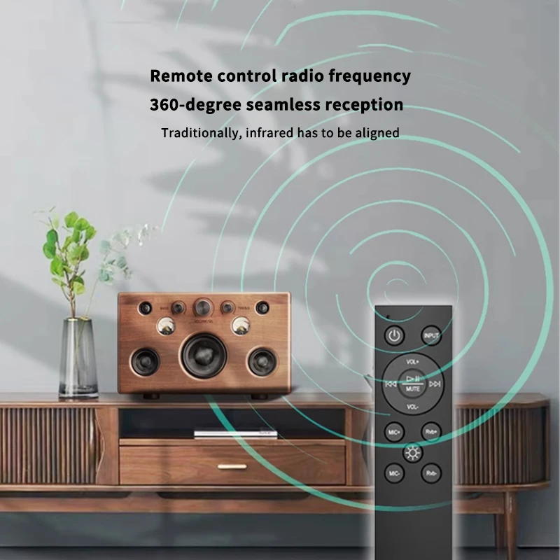 210 Вт 5,0 Hi-Fi динамик Саундбар Книжная полка Bluetooth-динамик Домашний кинотеатр Деревянные музыкальные колонки для ТВ ПК Сабвуфер Бас-эффект США (art.: 3920cc09fe892) - 3920cc09fe892