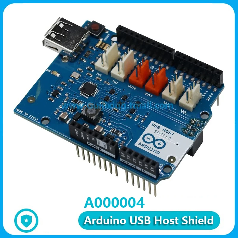 Arduino USB Host Shield A 000004 Макетная плата MAX3421E USB-периферийный хост-контроллер