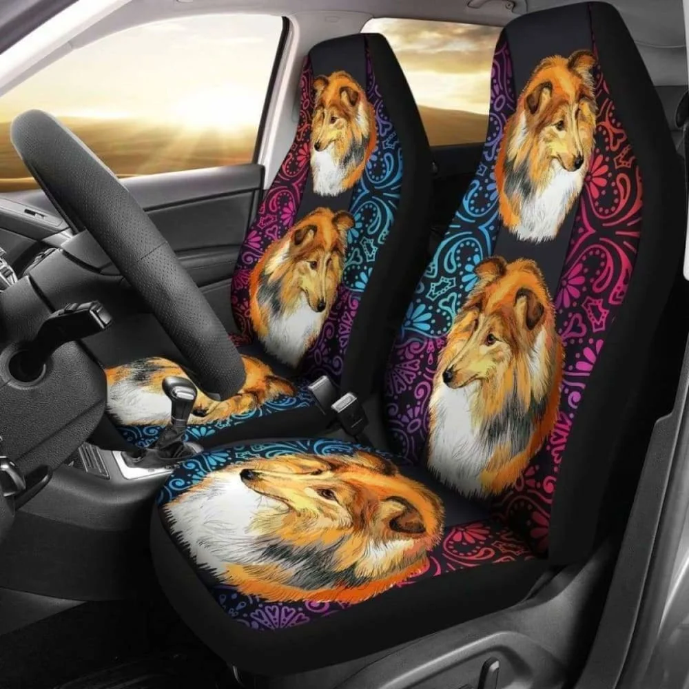 Sheltie Чехлы для автомобильных сидений 08 упаковка из 2 универсальных защитных чехлов для передних сидений