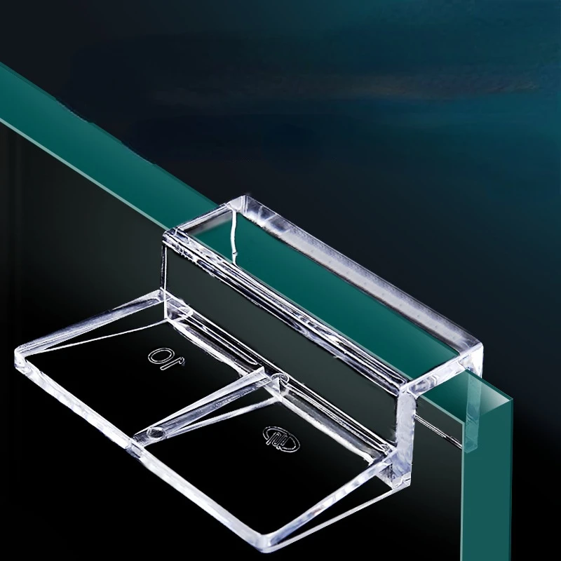 

Aquarium Fish Tank Acrylic Clips Glass Cover Support Holders 6/8/10/12mm 4Pcs
