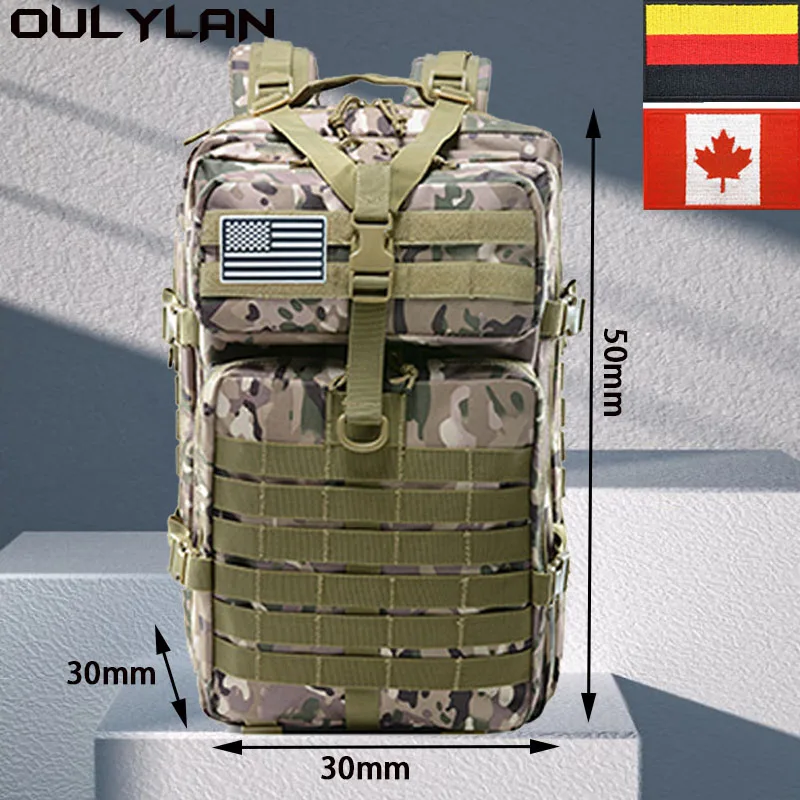 

Нейлоновый военный тактический Мужской рюкзак 900D 30 л/50 л, женские походные сумки, уличная сумка для треккинга и охоты, водонепроницаемая сумка для кемпинга