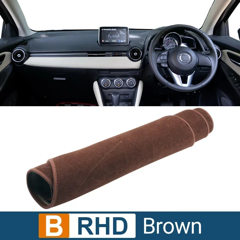 

Для Mazda CX-3 CX3 2014 2015 2016 2017 2018 2019 2020 2021 2022 2023 2024 крышка приборной панели автомобиля солнцезащитный козырек нескользящая накладка аксессуары