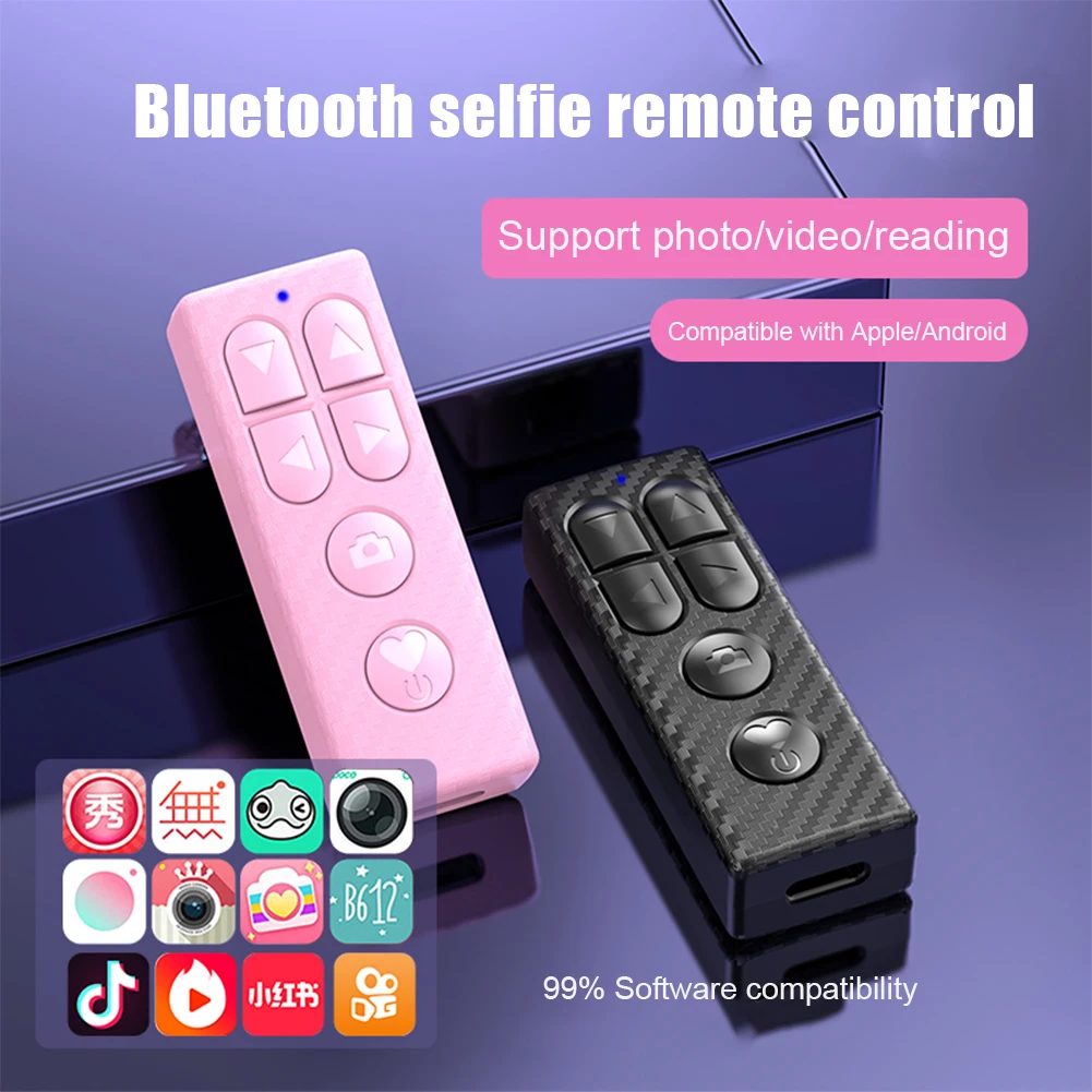 

Charging Bluetooth Remote Control Lipstick For Android/ios Douyin Bluetooth Selfie Like E-book Page Turner