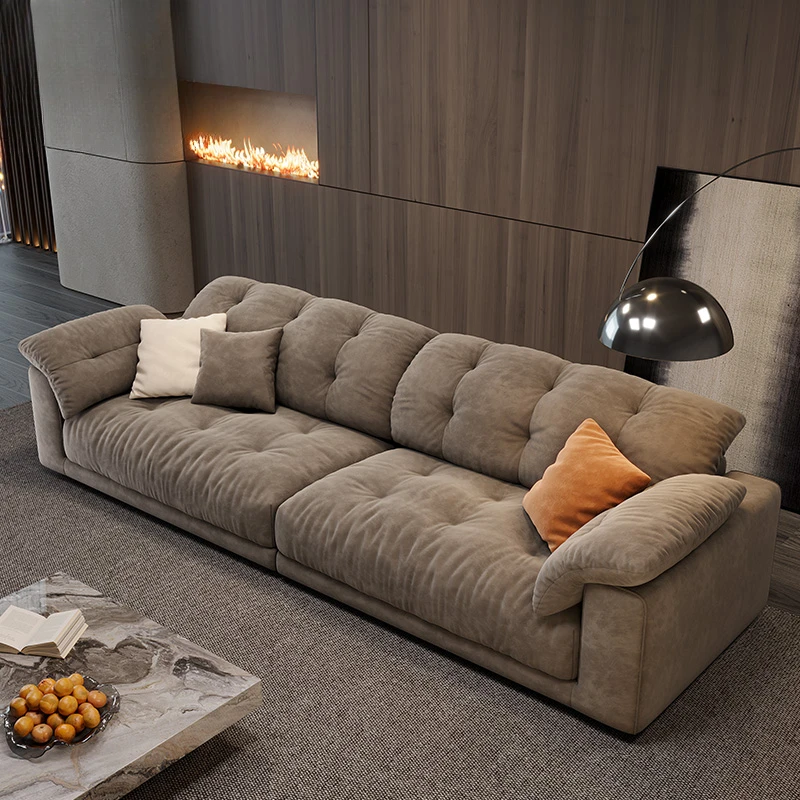 Кресло-облако из ткани минималистичные диваны L-образной формы дизайнерские