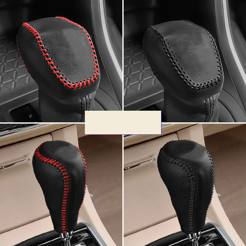 

Premium Leather for Toyota RAV4 2013-2022 Car Gear Lever Handle Cover Shift Knob Case Protector Boot Sleeve Gear Head Collars