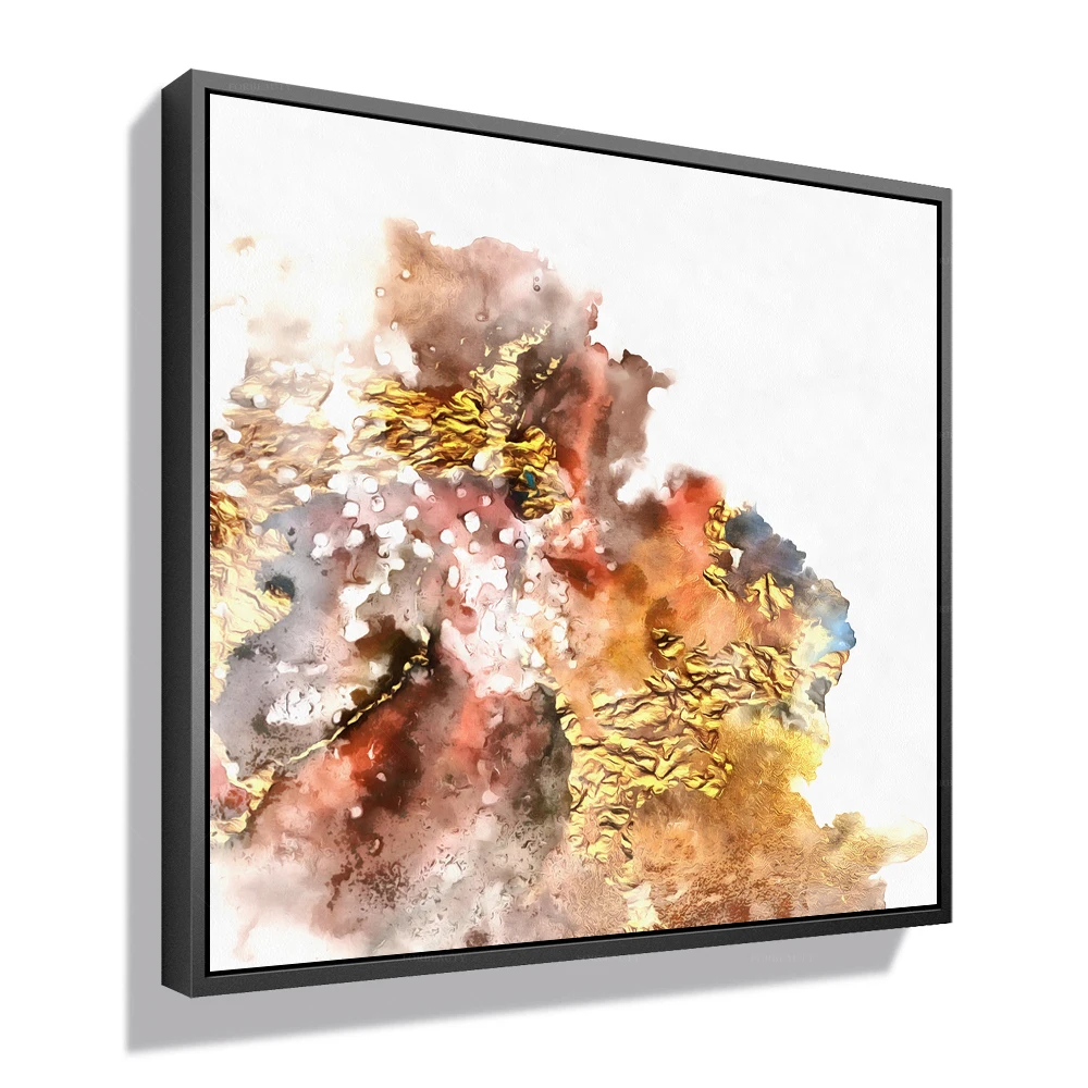 

Forbeauty живопись Большой бирюза и золото абстрактный 84 для домашнего декора