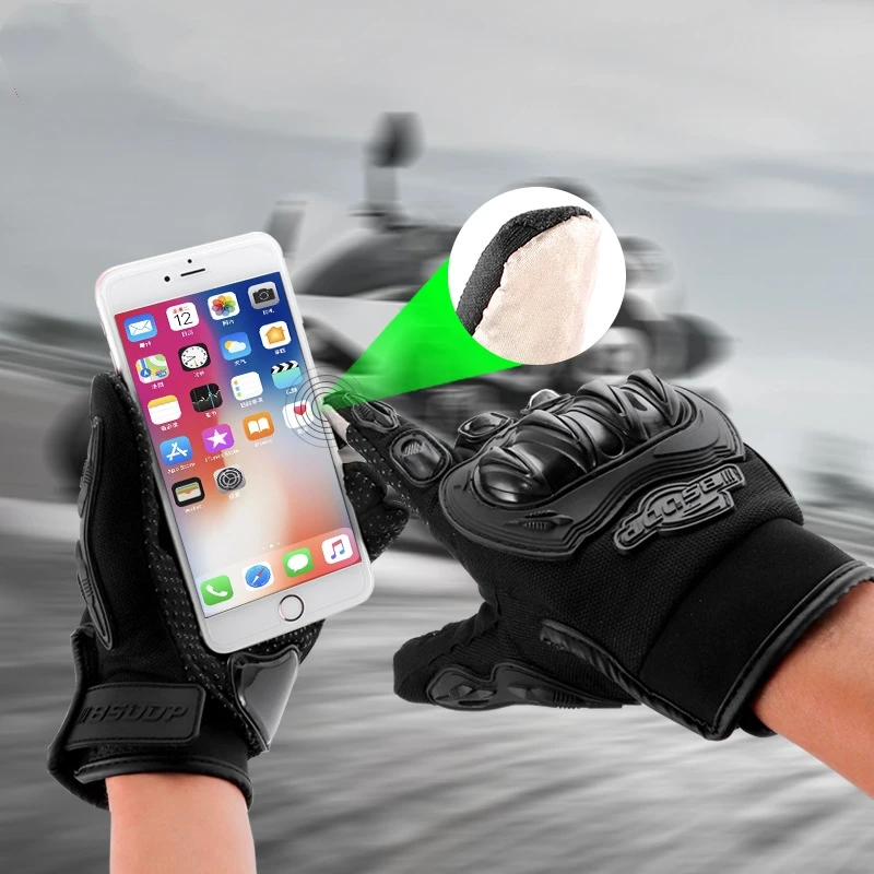 

Full Finger Motorcycle Riding Gloves Touch Screen Windproof Men Gloves Outdoor Sports Protection Racing Riding Accessories