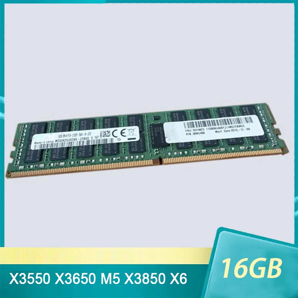 Для IBM RAM X3550 X3650 M5 X3850 X6 95Y4823 95Y4821 00NU400 16 ГБ DDR4 2133 ECC REG Серверная память