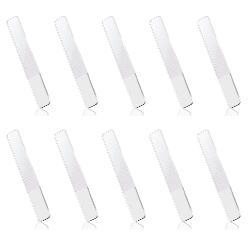 

10X Glass Nail Shiner - Nano Glass Nail Files Crystal Nail Buffer Shine Polisher For Natural Fingernails Toenails