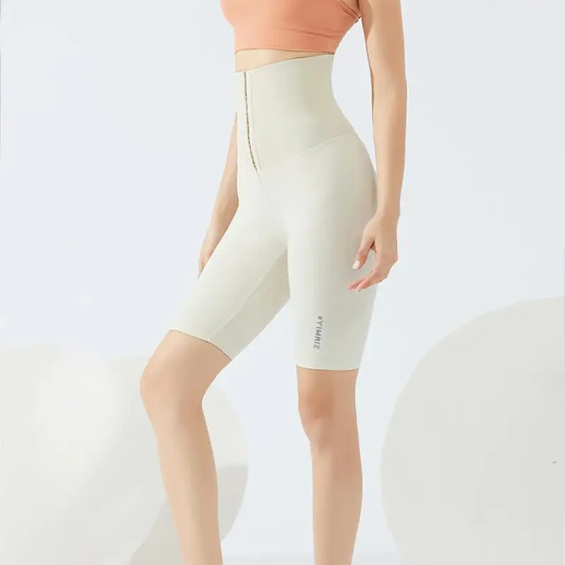 

Spring and summer sports shorts women's tight waist and hip training yoga pants fitness five-point pants