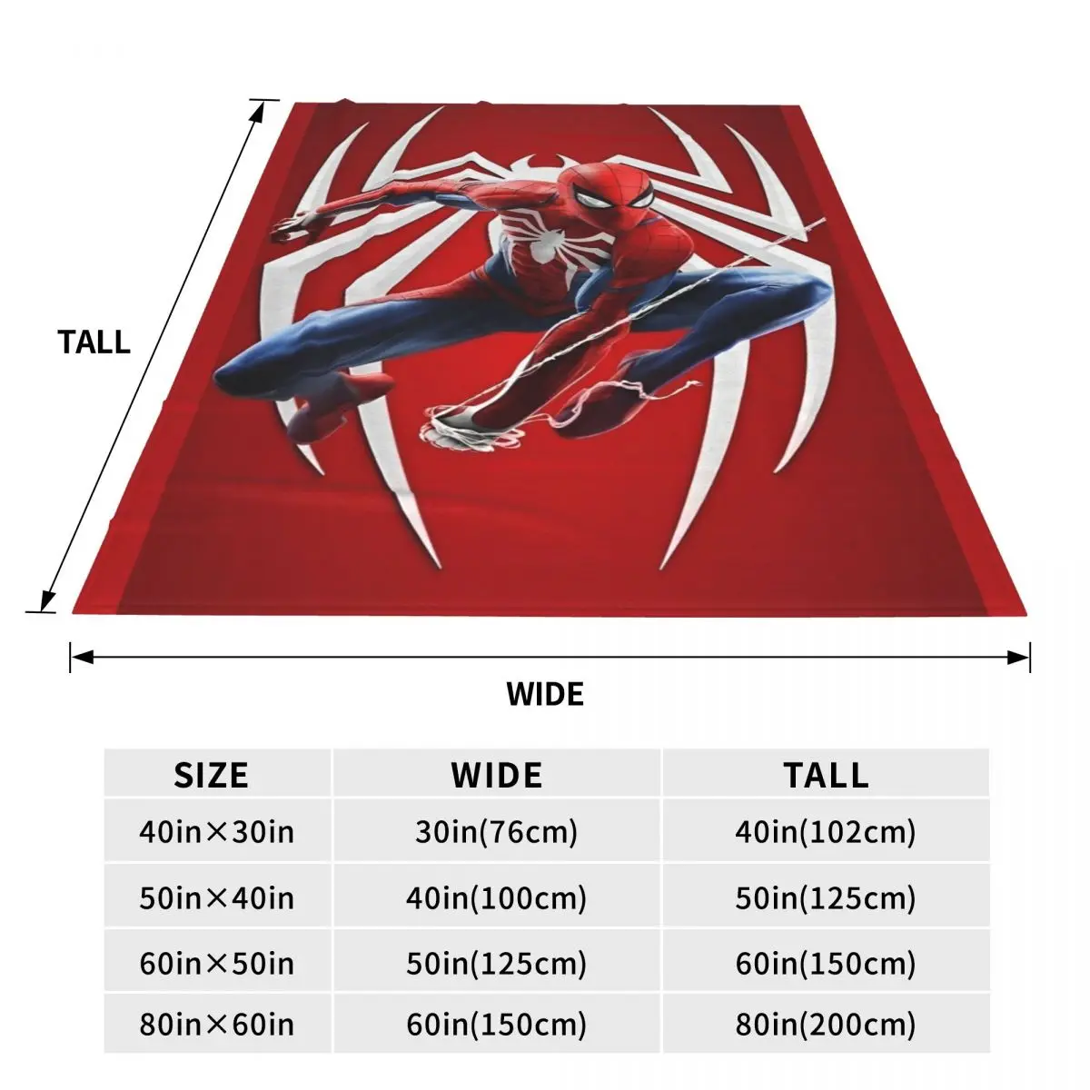 Супертеплое одеяло в американском стиле Человек-паук