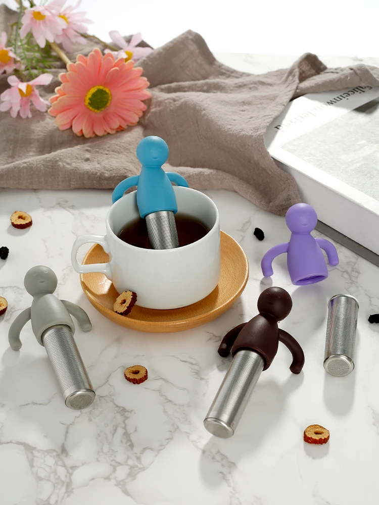 4 шт. силиконовые фильтры для заваривания чая из нержавеющей стали