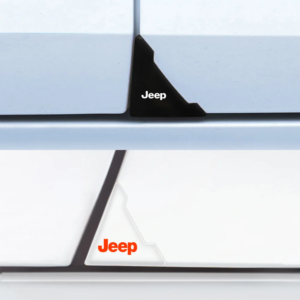 2/4 шт. угловая крышка двери автомобиля бампер защитные наклейки для Jeep Renegade Wrangler JK