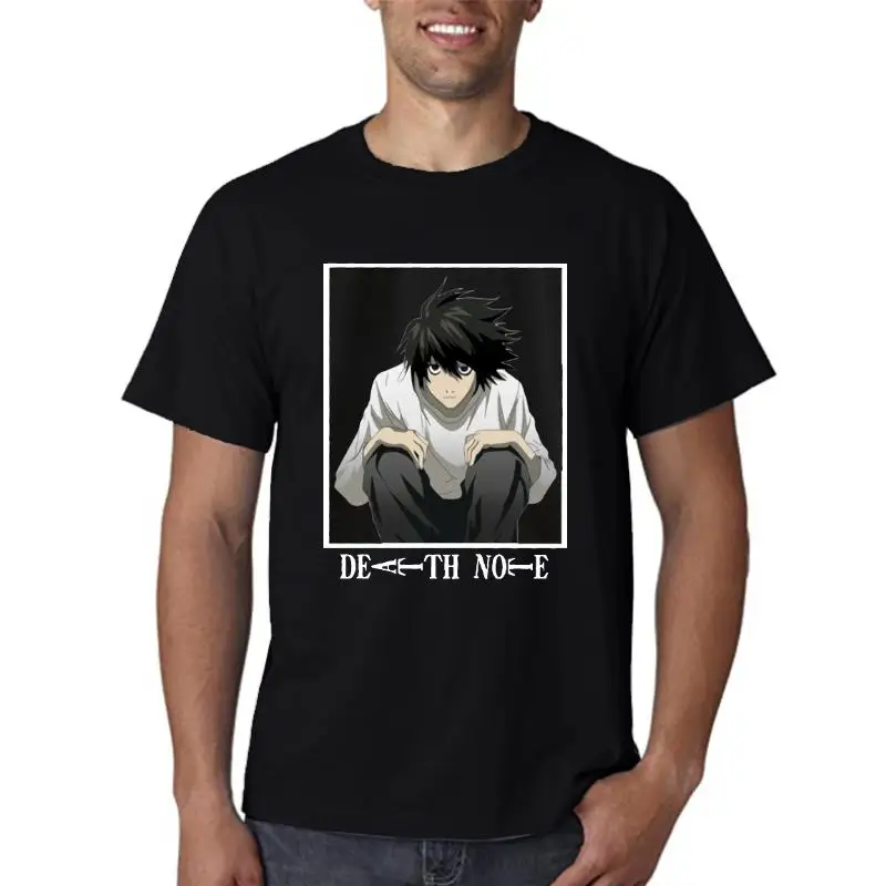 

Japanese Anime Death Note T Shirt Men Kawaii Cartoon Tshirt Bleach Ichigo Graphic Tees Harajuku Summer Tops Unisex Tee Male
